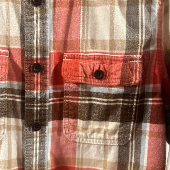 Y2K VTG Men’s Abercrombie & Fitch ‘Muscle’ Plaid Flannel Button-Up Shirt Size L - Picture 3 of 7